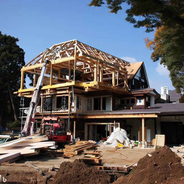 Extension of a house