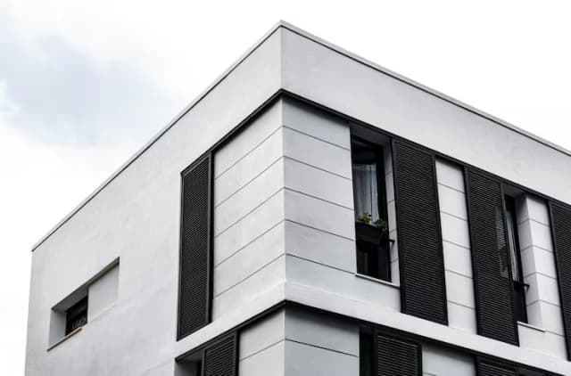 Construction of a modern house