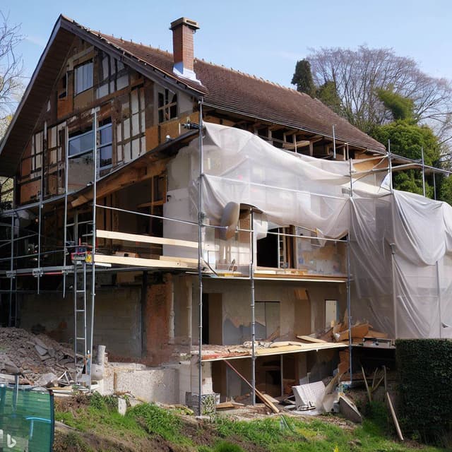 Renovation of a house